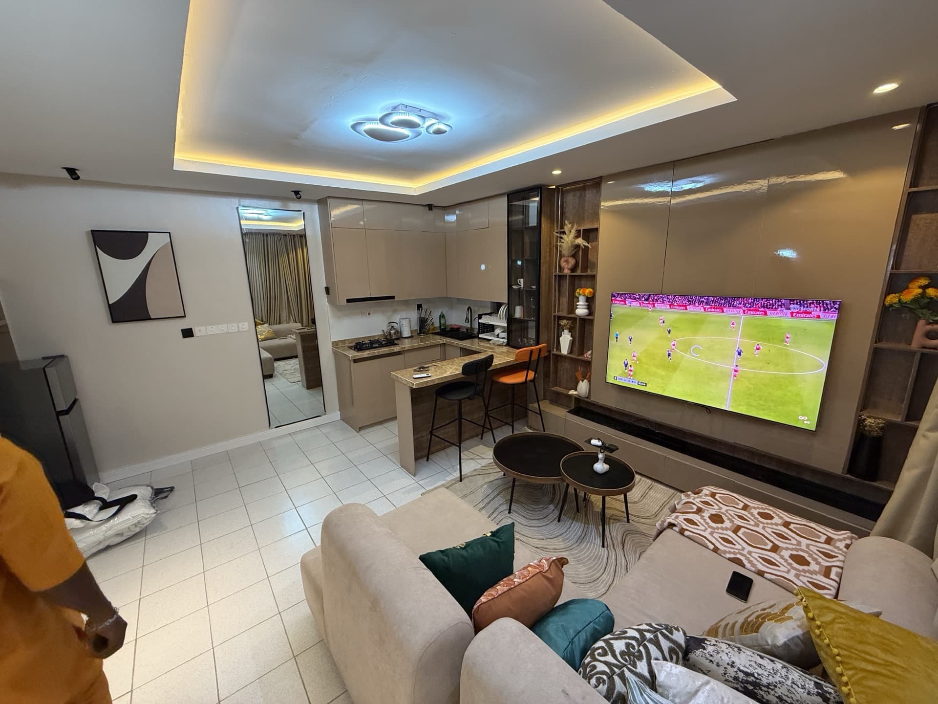Lekki Haven shortlet living room angle 2 - Lekki Phase 1 Lagos